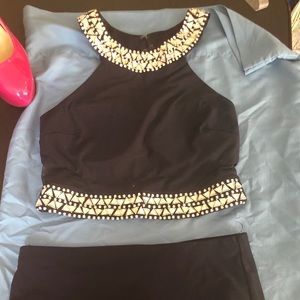2 piece junior formal dress. B darling size 7/8